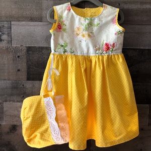 Handmade Janie Dress W/ Bonnet